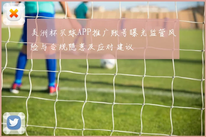 美洲杯买球APP推广账号曝光监管风险与合规隐患及应对建议